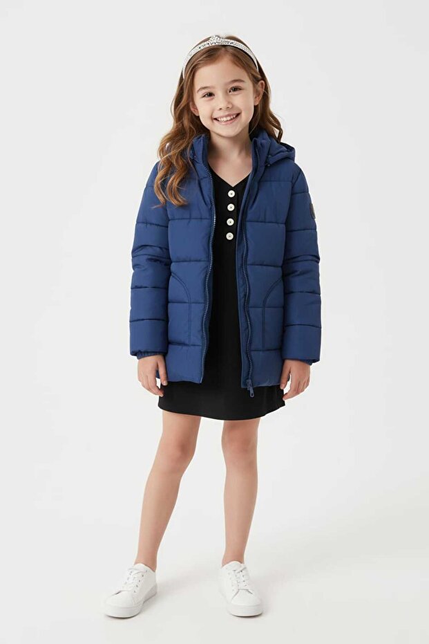 Hooded quilted jacket - 1
