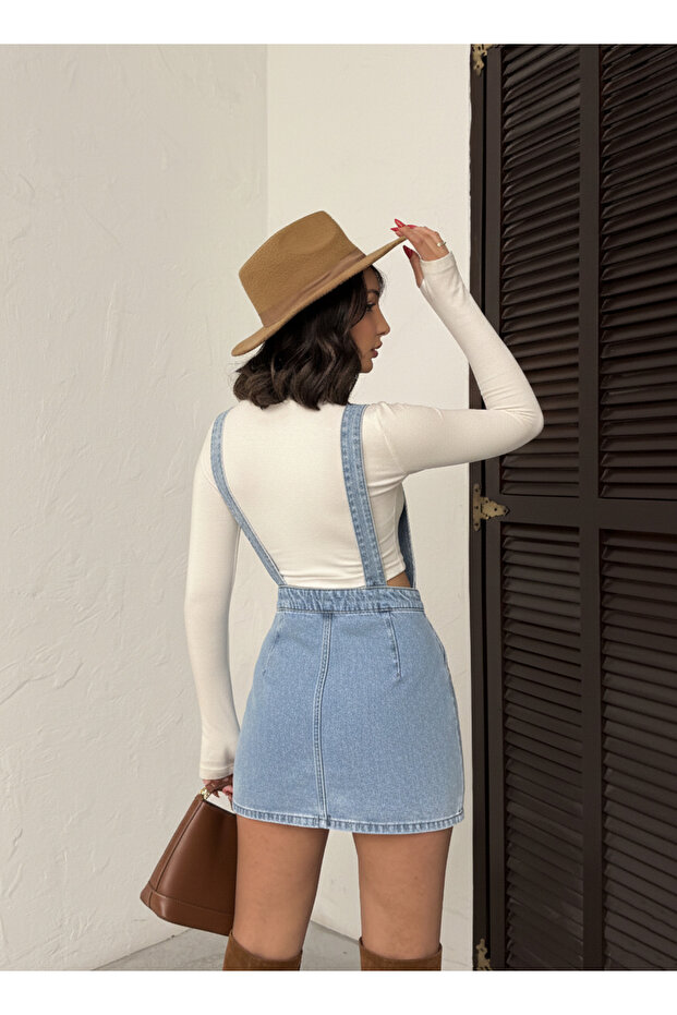 ÖN DÜĞMELİ ETEKLİ ASKILI BAHÇIVAN - 2