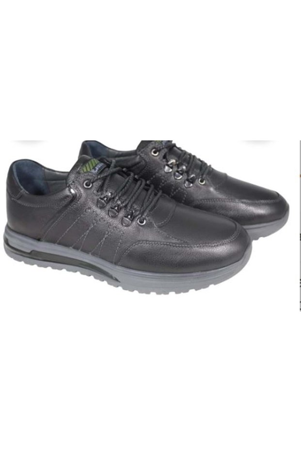 Dr. Relax Men's Genuine Leather Lycra Lace-Up Shoes Ckr01022 - 40