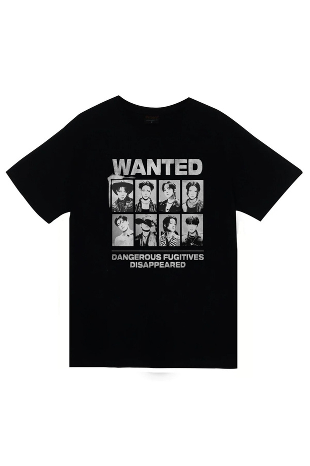 Bts - Bangtan Boys - K-Pop - Music Printed Unisex 100% Cotton Black T-Shirt
