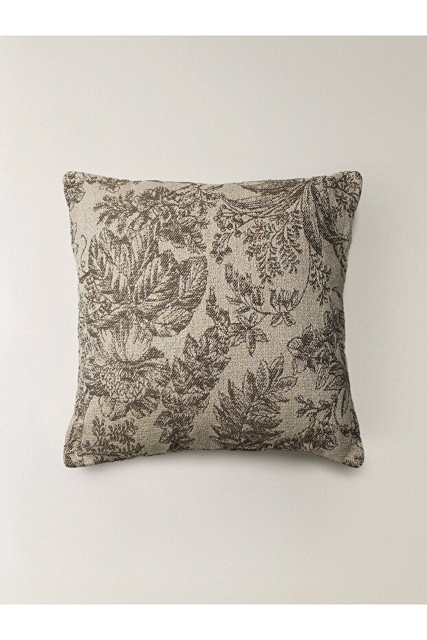 Minihol Sera Çiçek Desenli Kırlent Kılıfı (45 x 45 cm)