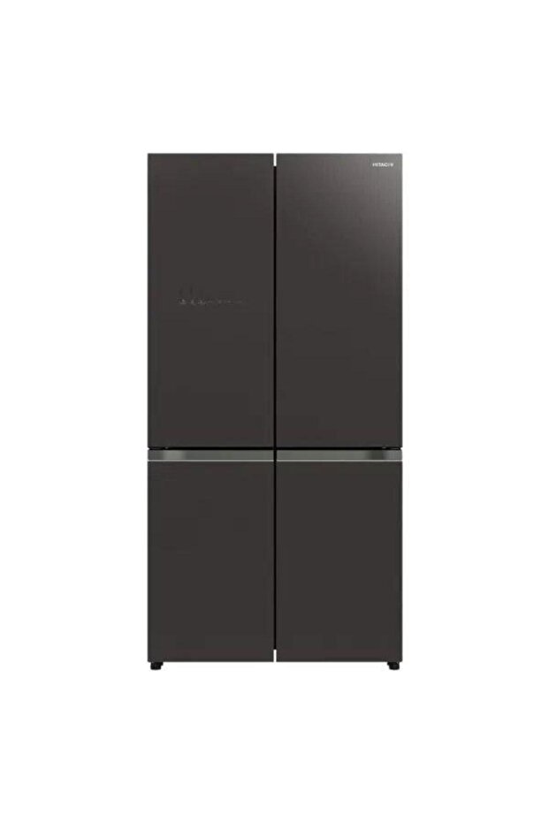 French Door Bottom Freezer 720 Liters Gross Capacity Refrigerator| Glass Mauve Grey