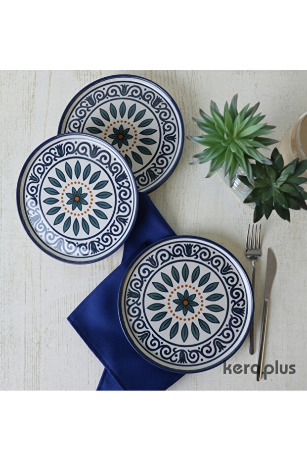 4 Parça 22cm Pasta Tabağı - 2