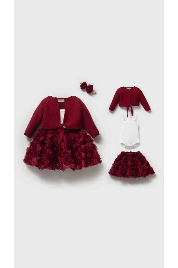 Rosalinda 4-Piece Rose Skirt Set