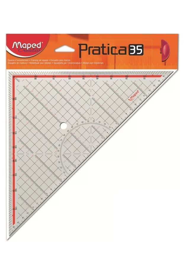 Pratica Tekstil Gönyesi 35cm (Üçgen Geoderik Cetvel)
