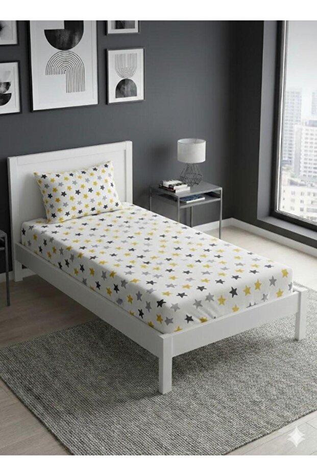 طقم ملاءات سرير للأطفال منقوشة لشخص واحد - 1