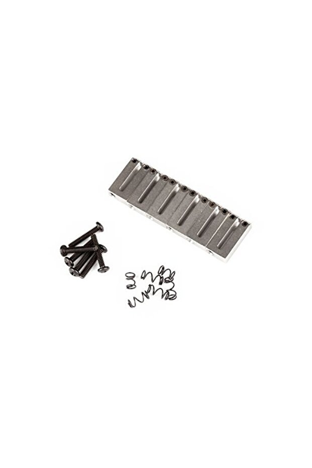 0990840000 6-Saddle American Series Bridge Saddle Set (Satin Chrome) | Modern Strat Bridges