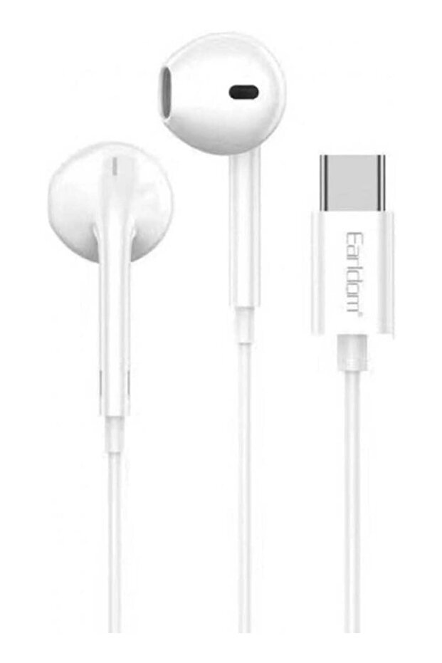 ET-E74C Wired Type-C Earphones with Built-in Microphone, In-Ear Design, Volume & Music Contr