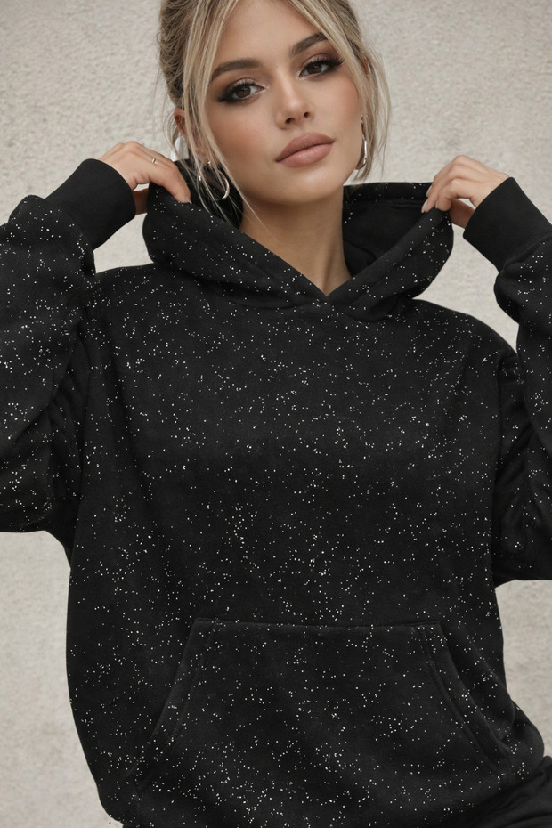 SİYAH SİMLİ SWEAT00 - 1