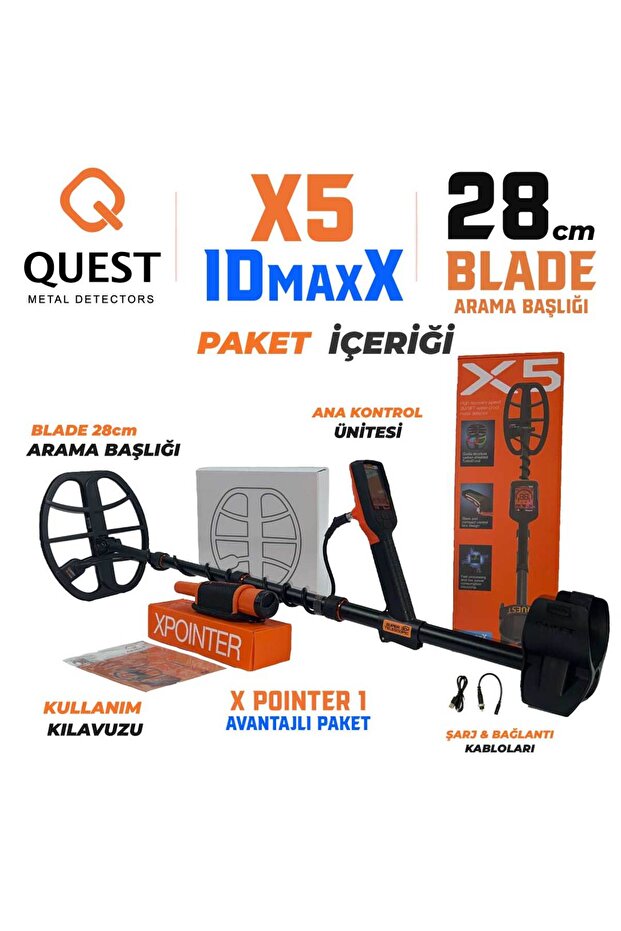 X5 IDmaxX Metal Dedektörü – XPointer 1 HEDİYELİ - 2