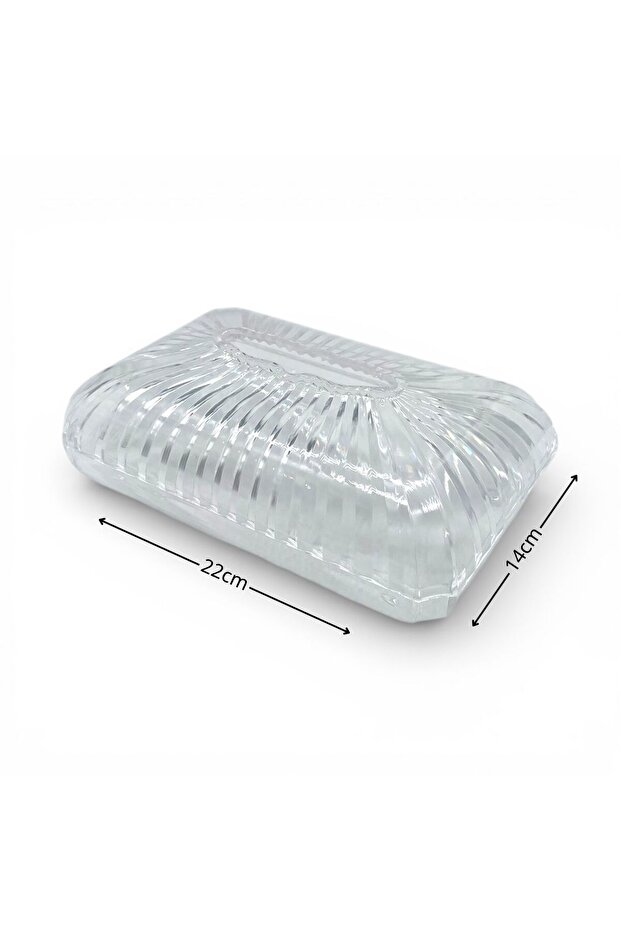 علبة مناديل أكريليك شفافة - 3