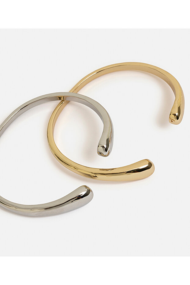 مجموعة أساور مزدوجة اللون - 3