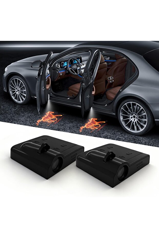 Car Door Lights Logo Projector, 2PCS Car Door Projector Lights Welcome Courtesy Ghost Shadow