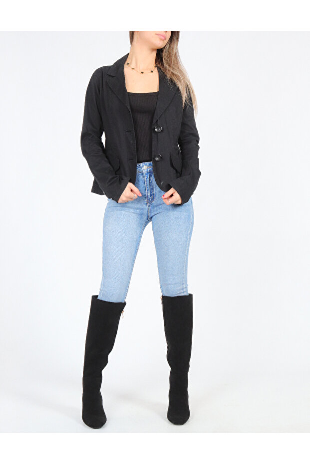 Jacket, Black - 1