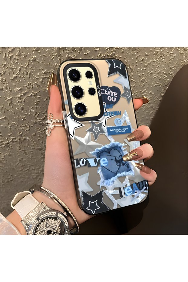 Samsung Galaxy A31 Compatible American Retro Collage Style Patterned Anti-Shock Protection