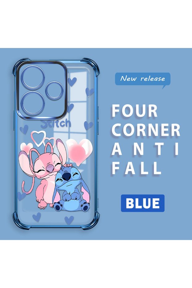 Xiaomi Redmi 13 4g Compatible Transparent Back Four-Corner Reinforced Impact Protection Silicone Case