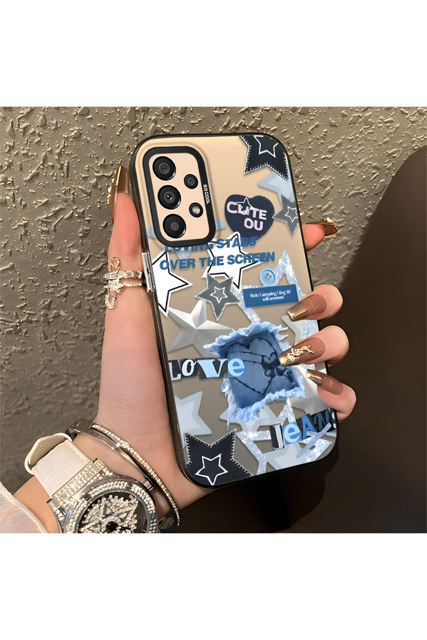 Samsung Galaxy A33 5g Compatible American Retro Collage Style Pattern Anti-Shake Protection