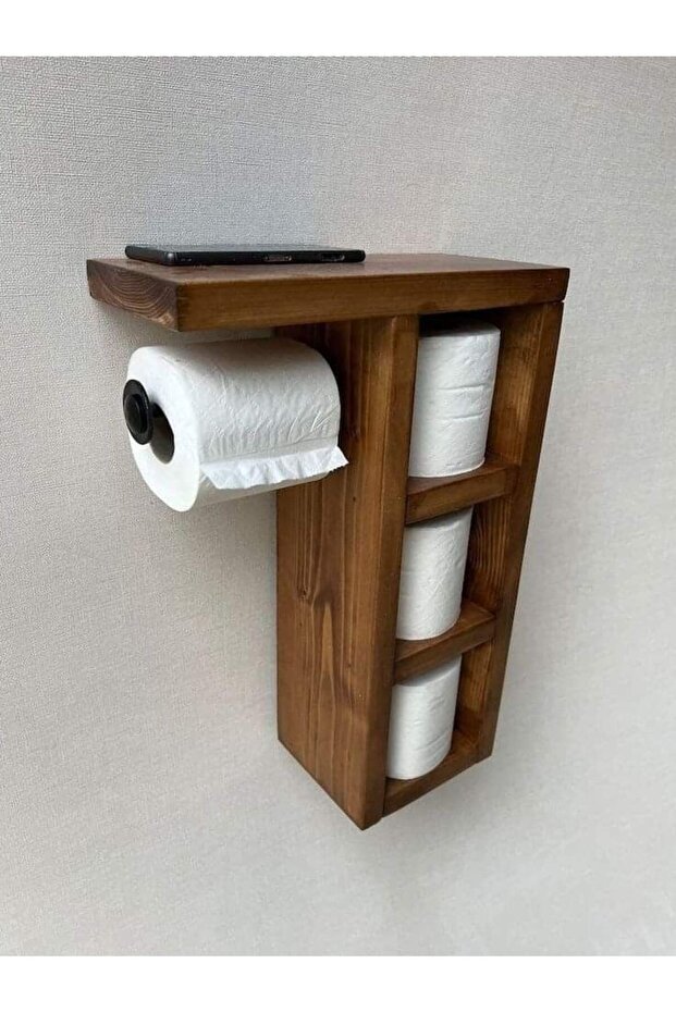 Ahşap lavabo peçetelik - 1