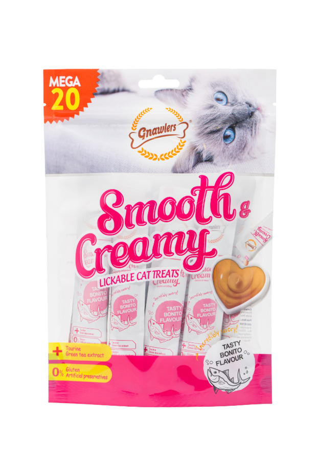 Smooth & Creamy Lickable Cat Treats Bonito Flavour 20pcs x 15gm