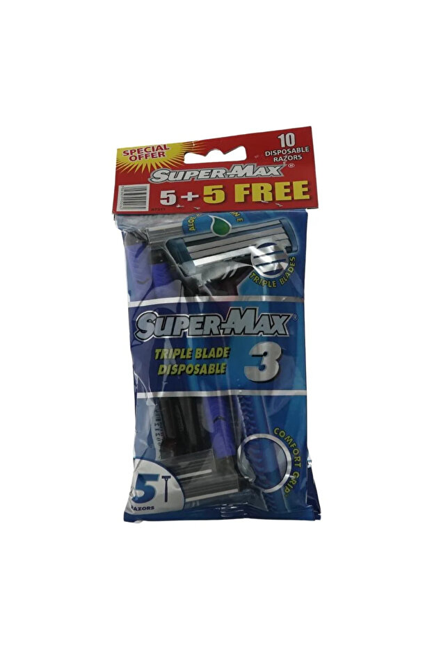Supermax 3 Men Disposable Razors- Pack of 10pcs