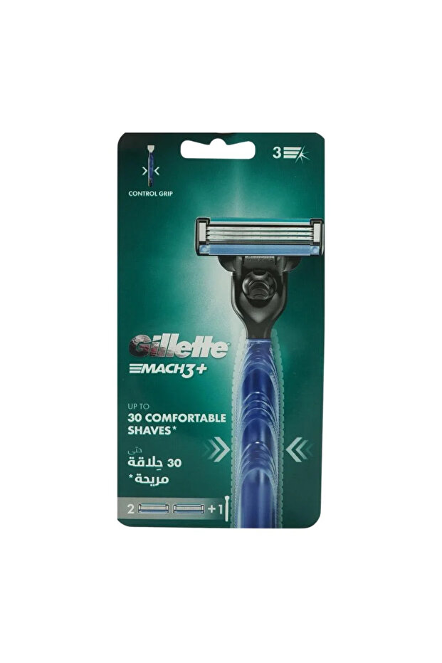 Mach3 Mens Razor, Handle & 2 Blade Refills