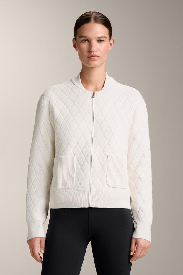 Kapitone örgü ceket - 1