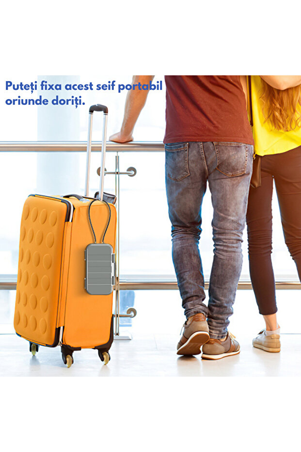 Portable Anti-Theft Safe with Numeric Code, Waterproof Safe Box with Locking System, Security Cable - 9