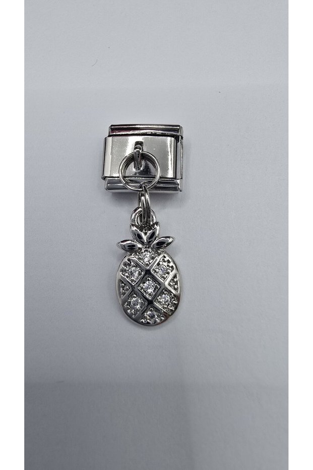 (Choose & Combine) Buy 3, Pay for 2! 316L Stainless Steel Italian Bracelet Compatible Charm Stone Pineapple