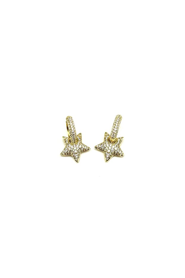 Full Zircon Stone Star Earrings – Ring & Star Can Be Used Separately