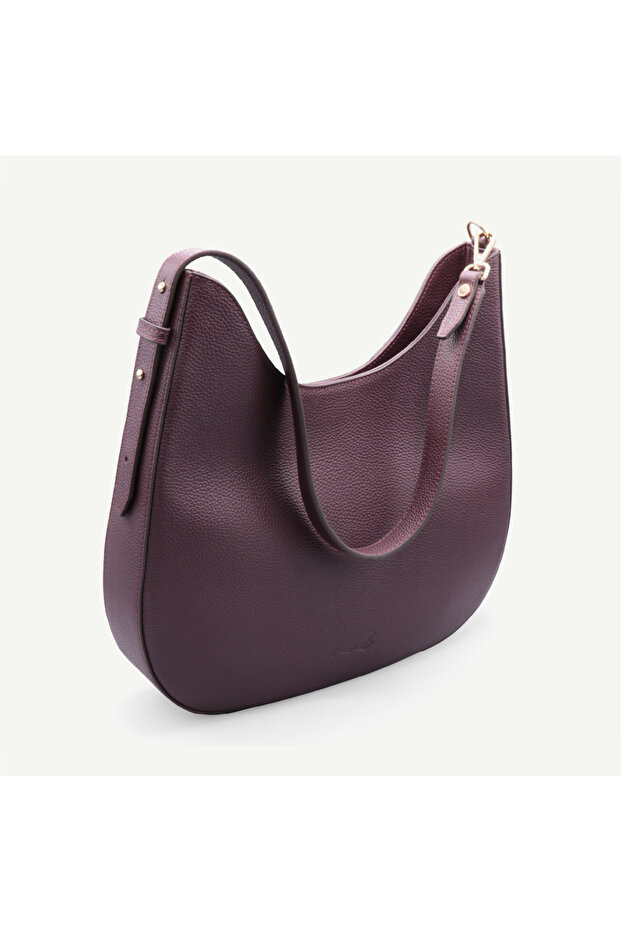 Uderra Genuine Leather Luna Shoulder Bag-S4Ys0408-Bordo Deer Leather