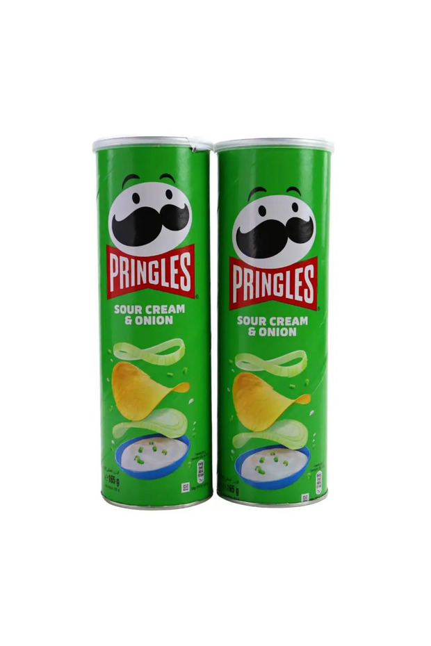 Potato Chips Sour Cream and Onion Flavor, Pack of 2pcs, 165gms