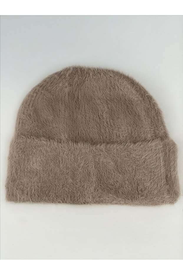 Soft Touch Solid Color Basic Knitted Mink Beanie - 2
