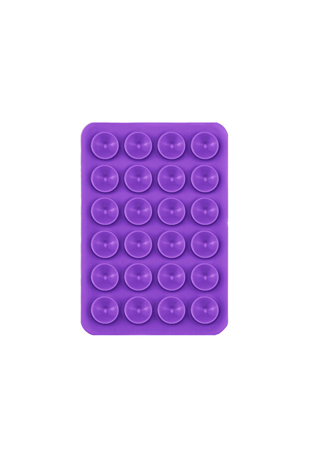 Square Kisser 03 Scks Double-Sided Silicone Holder 5,50cm X 8cm - Purple