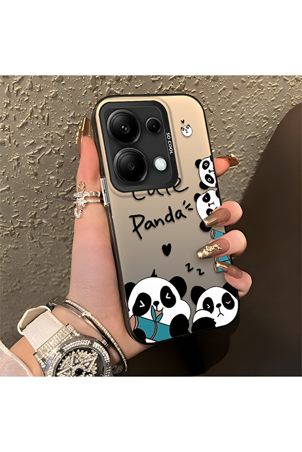 غطاء حماية من السيليكون النحيف المقاوم للصدمات بنمط الباندا متوافق مع Poco M6 Pro 4G - 1