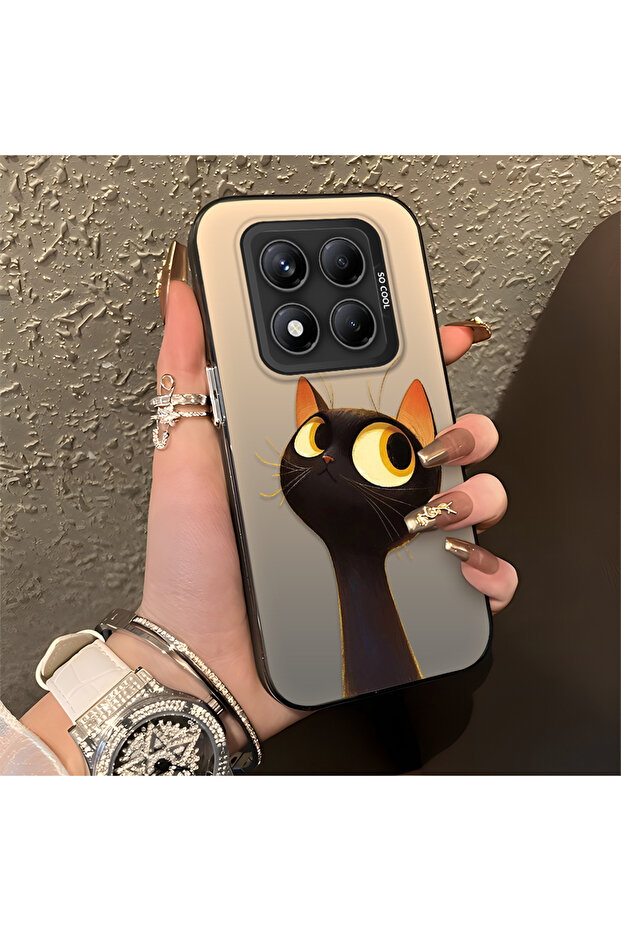 حافظة ريدمي نوت 14 برو 5G متوافقة مع نمط القطط اللطيفة، مقاومة للصدمات، مصنوعة من السيليكون الرقيق - 1