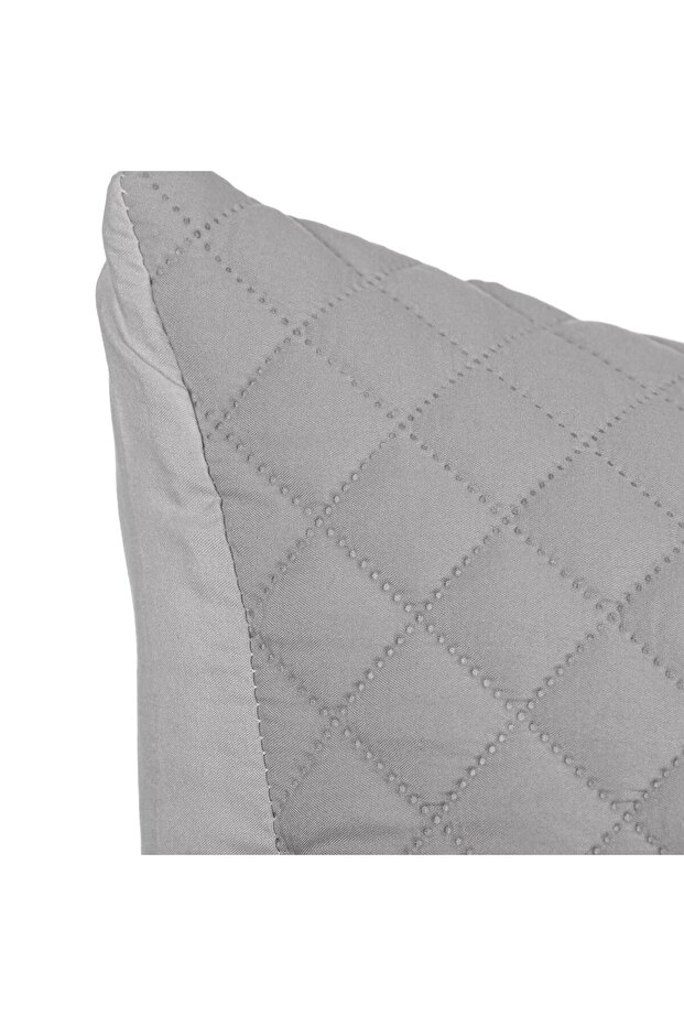 Grey Pillowcase Diamond Pattern 70x50cm - 4