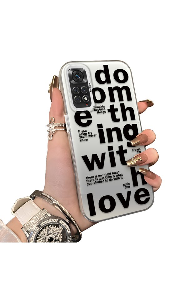 Xiaomi Redmi Note 11/Note 11S Compatible Hard Acrylic Back Silicone Edge Lens Protection Stylish Print Case