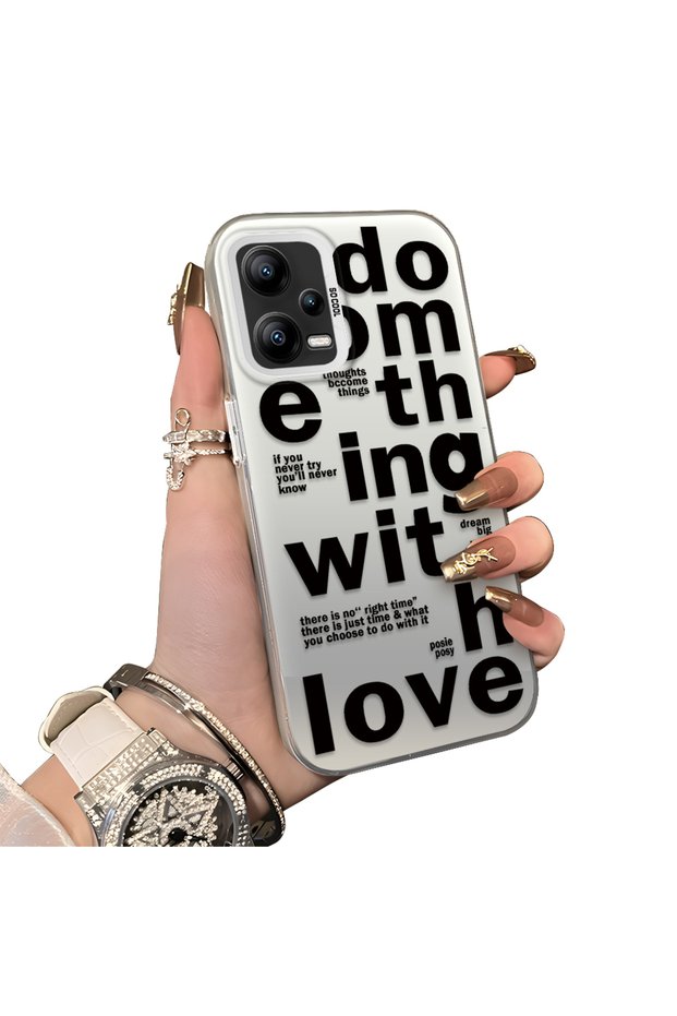Xiaomi Redmi Note 12 5g Compatible Hard Acrylic Back Silicone Edge Lens Protection Stylish Print Case