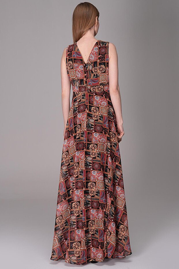 Uzun Şifon-Elbise - 6