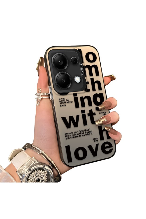 Xiaomi Poco M6 Pro 4g Compatible Hard Acrylic Back Silicone Edge Lens Protection Stylish Print Case