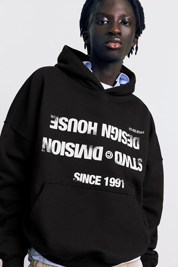 STWD Division kapüşonlu sweatshirt - 5