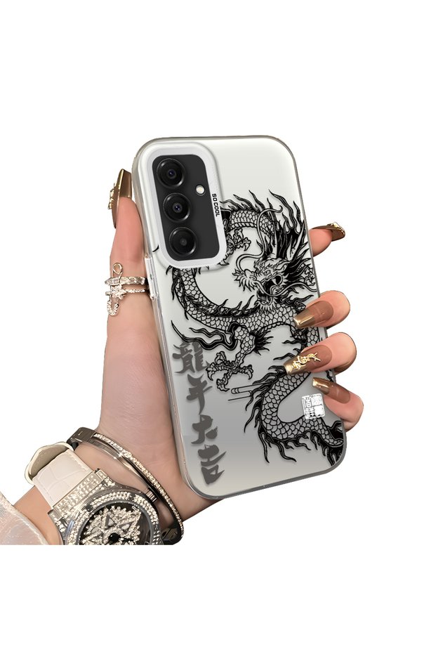 Samsung Galaxy A16 4G/5G Compatible Hard Acrylic Back Silicone Edge Lens Protection Case