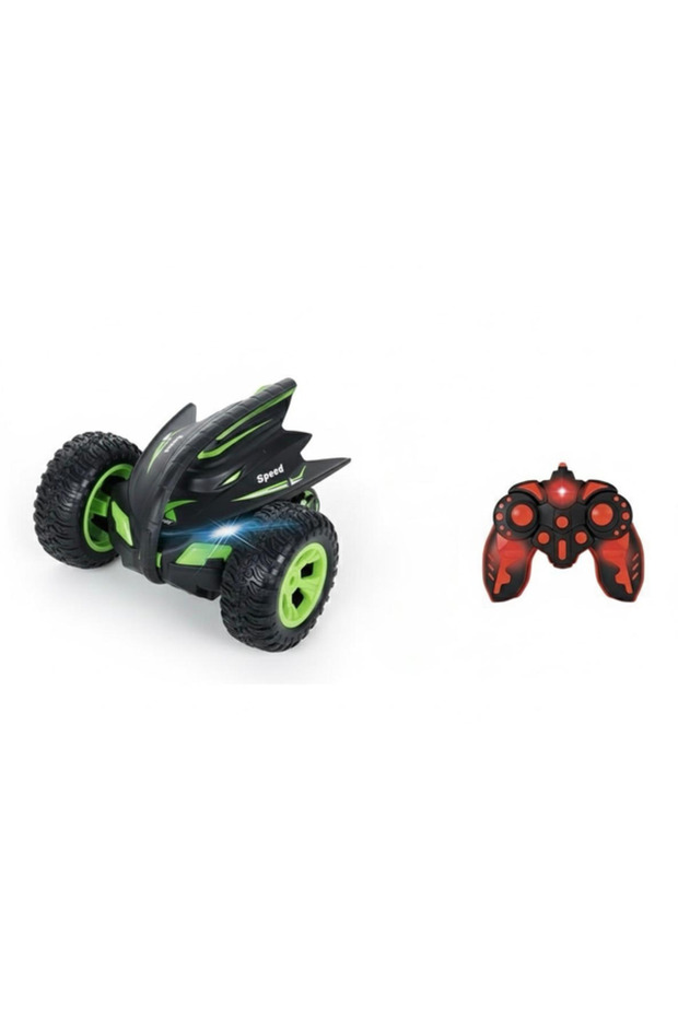 360° Rotation Remote Control Stunt Car – 2.4GHz RC Monster Racing Car with One-Key Demo & LED Lights
