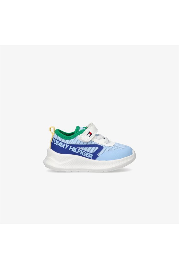 Lace up Velcro Kids Blue Sports Shoes