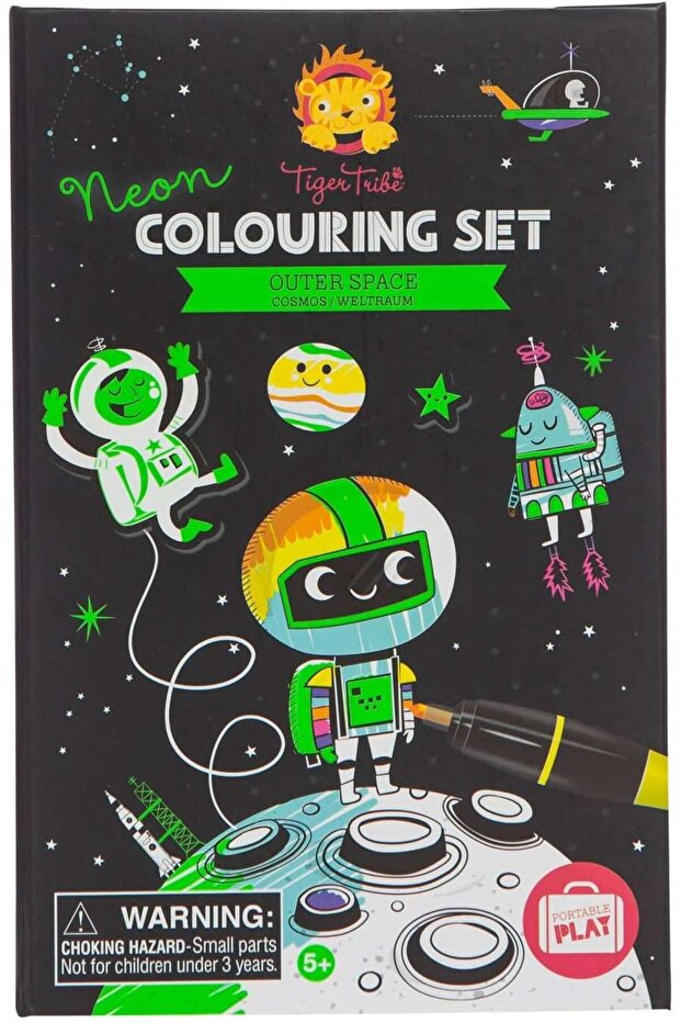 Neon Colouring Set Outer Space - 1