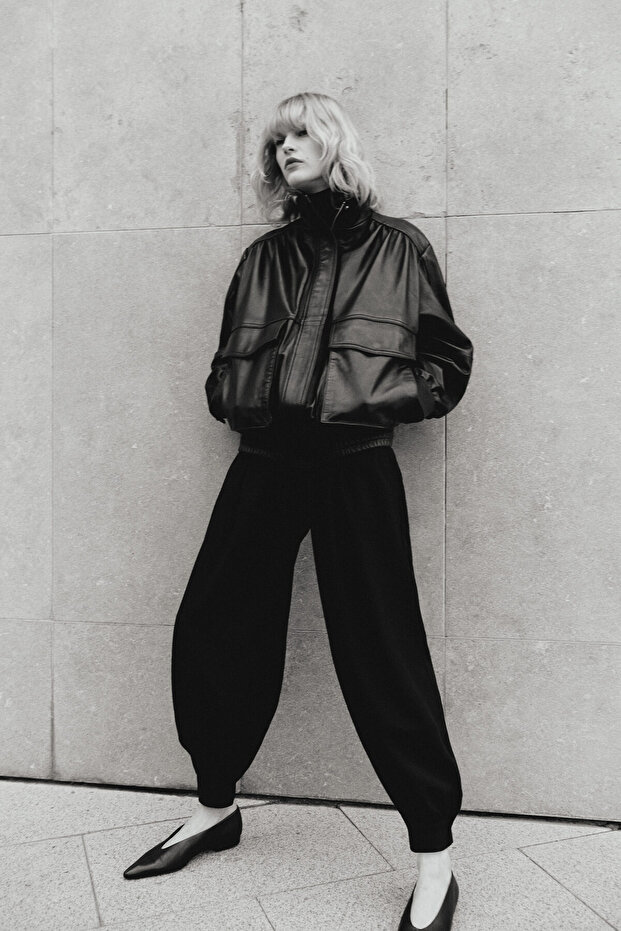 Pileli Balon Pantolon - 1