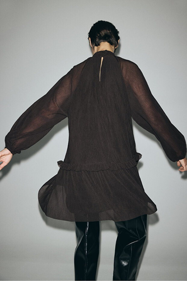 Pliseli Jarse Elbise - 3