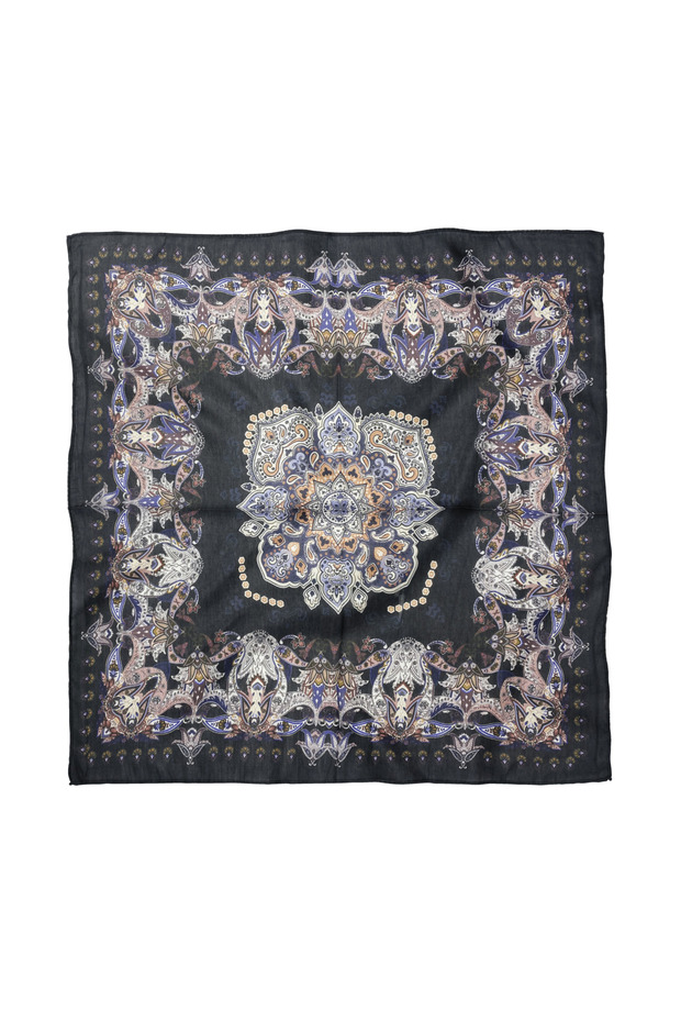 وشاح/باندانا من القطن والبوليستر بنمط عرقي 60x60 سم