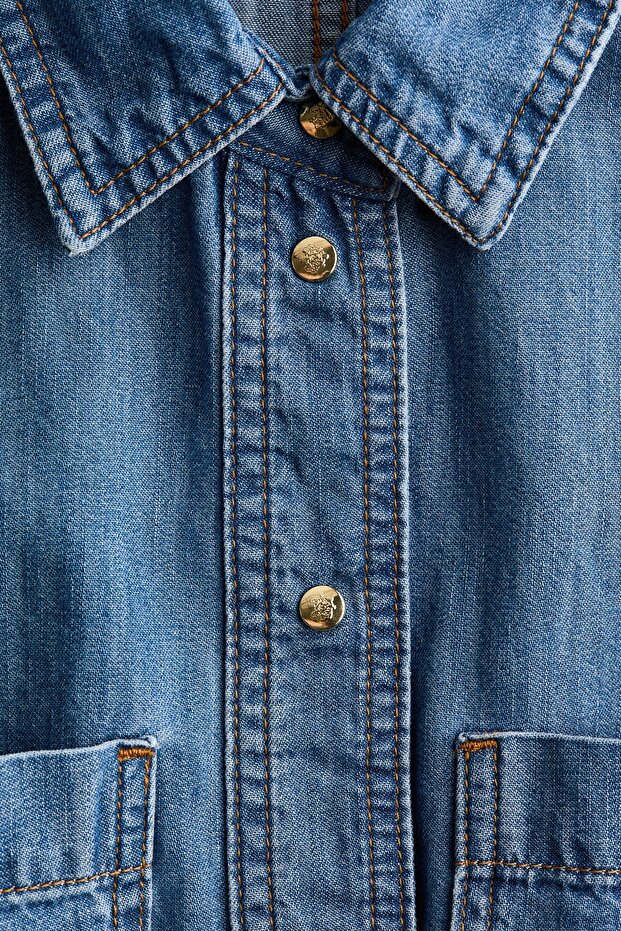 Kot Gömlek Elbise - 6