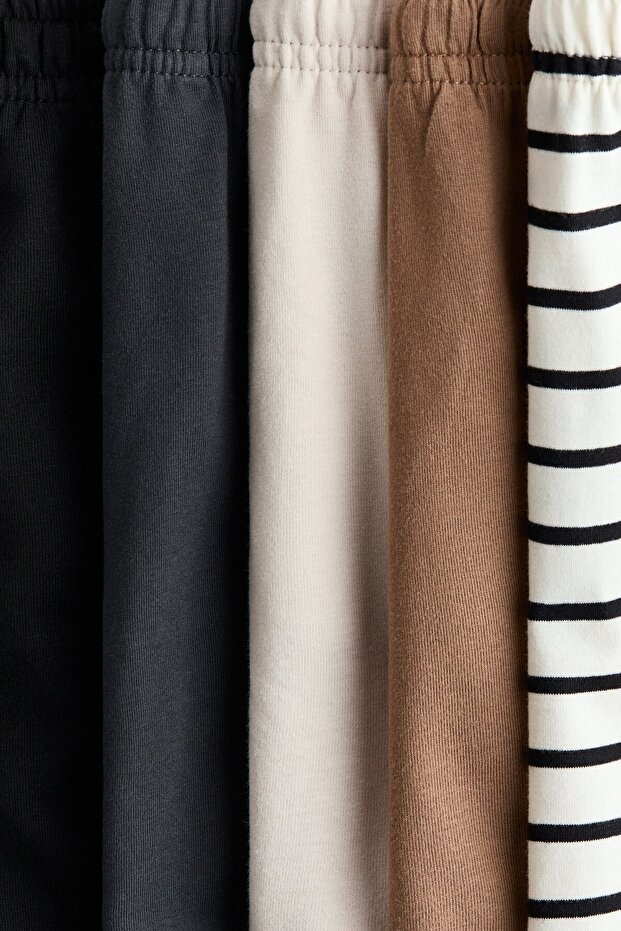 5'li Pamuklu Jarse Şort - 2